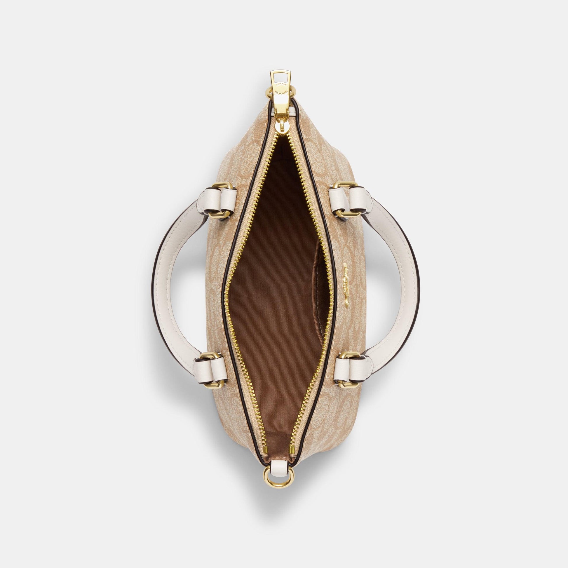 CH468-Mini Gallery Crossbody In Signature Canvas-IM/Light Khaki Chalk