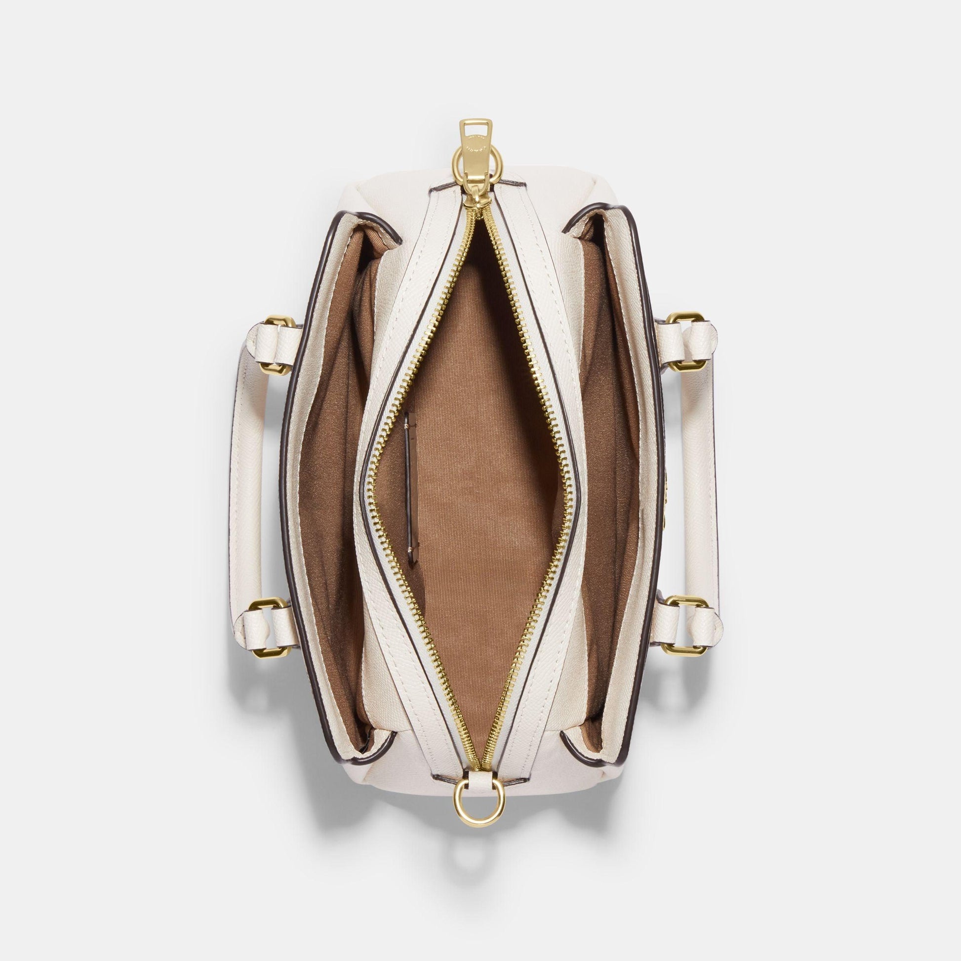 CH502-Mini Darcie Carryall With Signature Canvas Detail-IM/Chalk