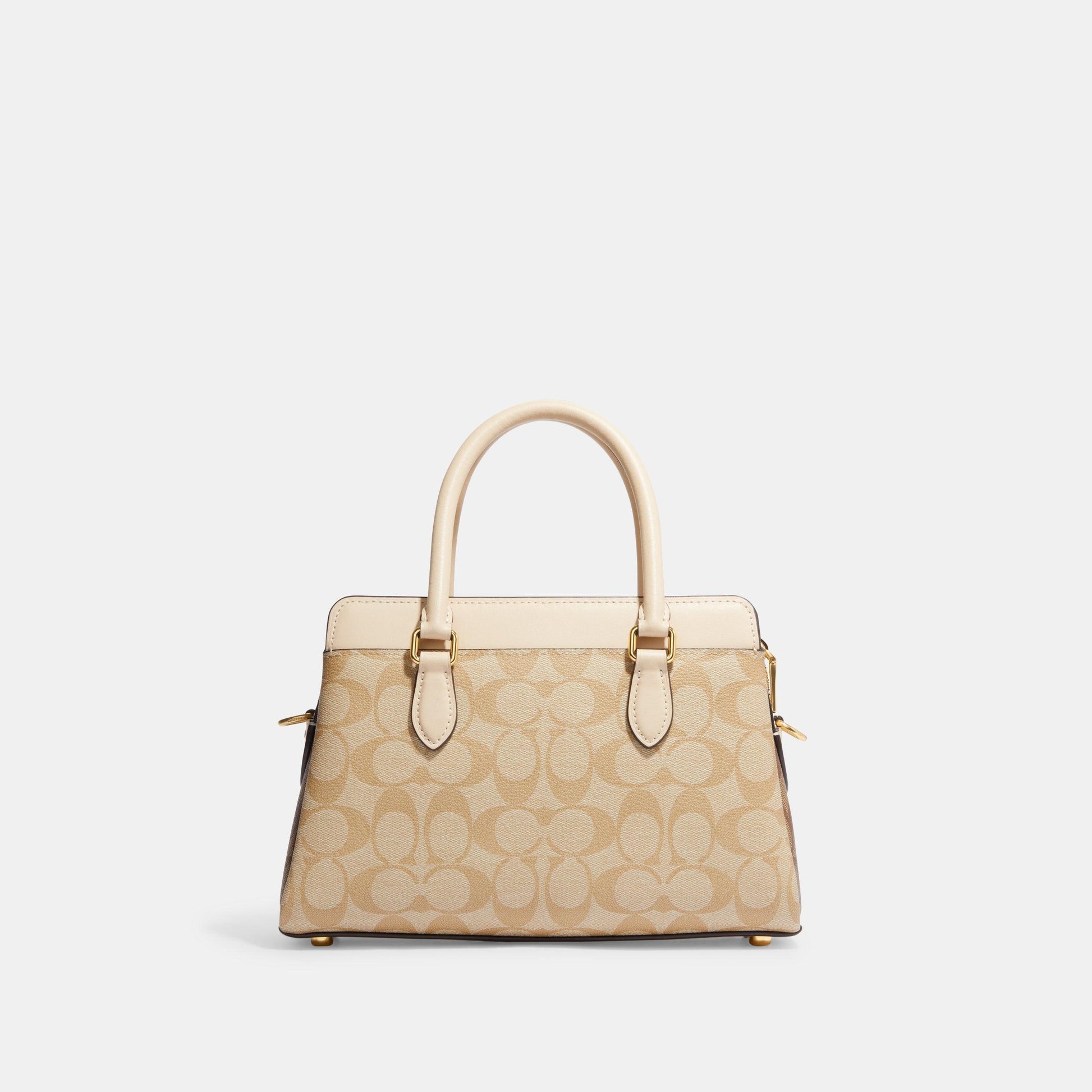 CH503-Mini Darcie Carryall In Blocked Signature Canvas-IM/Light Khaki Multi