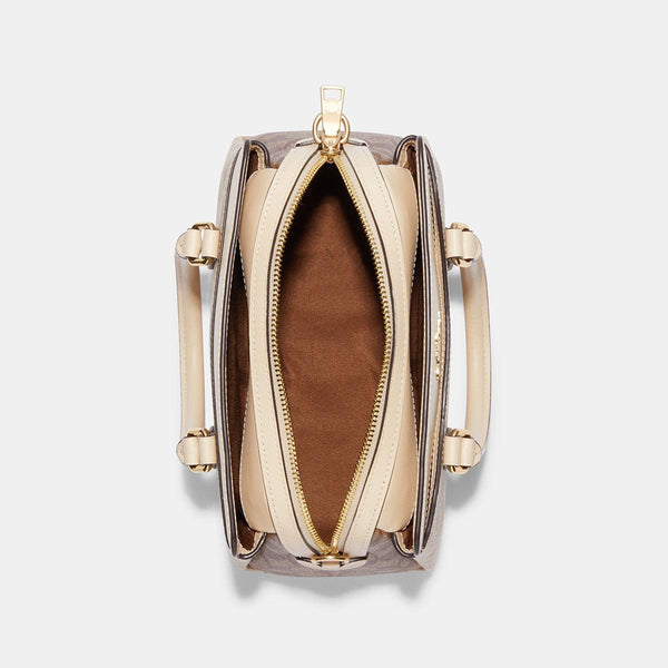 حقيبة كاريال "دارسي Darcie" بحجم صغير من القماش بنقشة ماركة كوتش المقسم بالألوان بحجم صغير