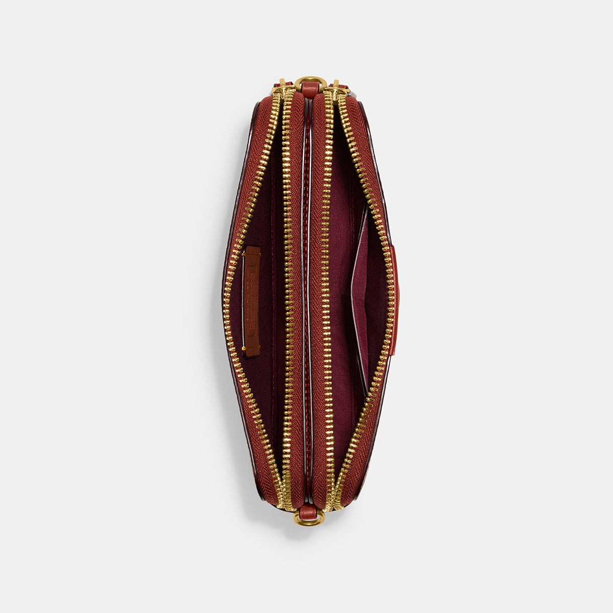 ch797-Kira Crossbody In Colorblock Signature Canvas-B4/Tan Rust