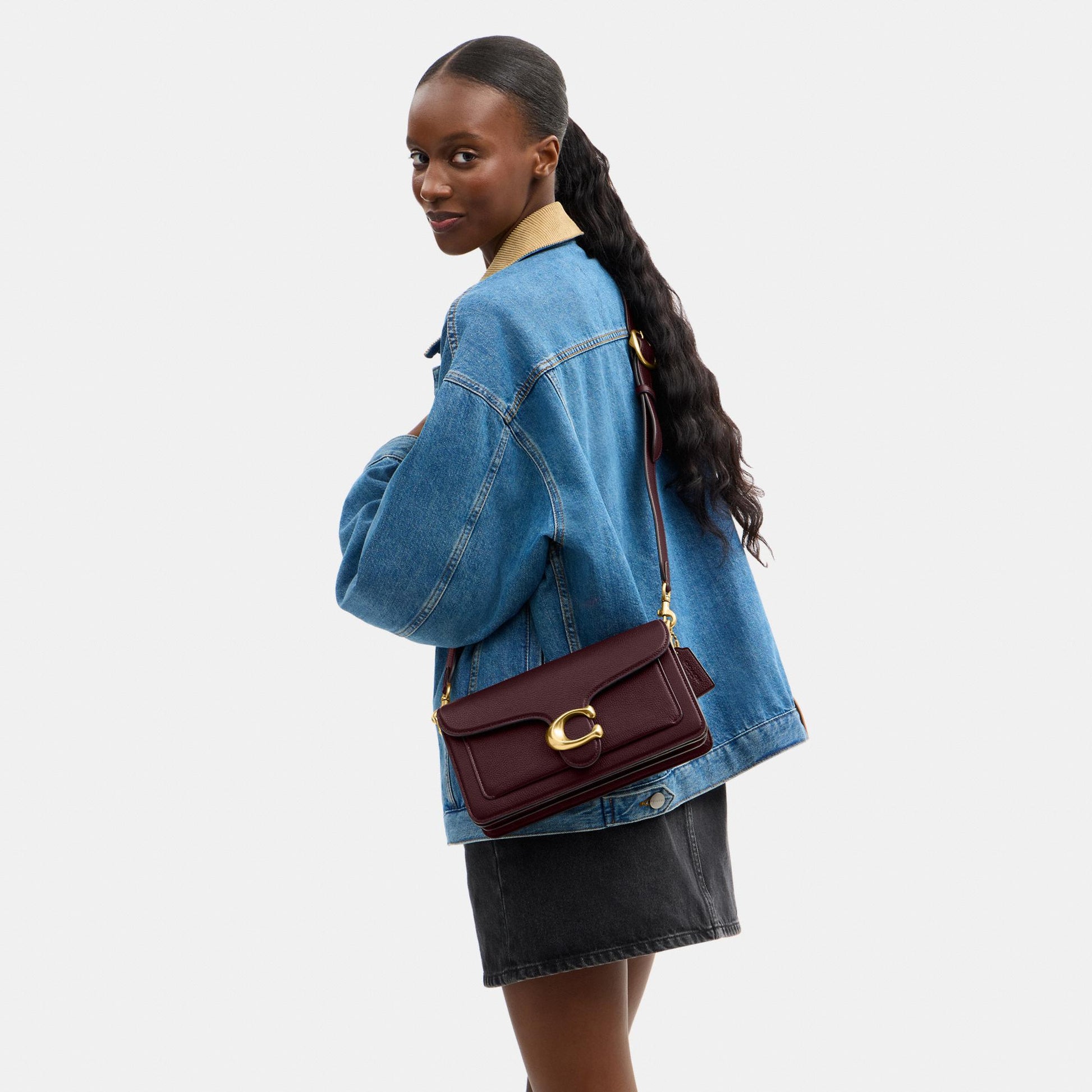 CH857-Tabby Shoulder Bag 26-B4/Merlot