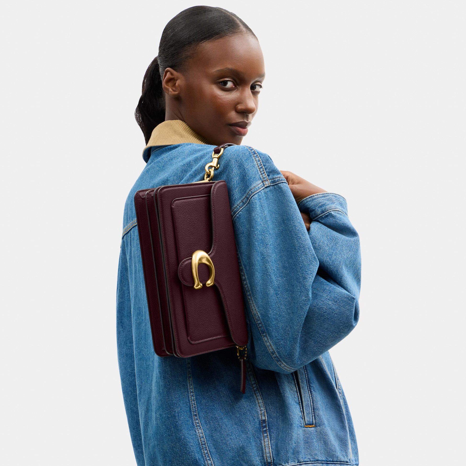 CH857-Tabby Shoulder Bag 26-B4/Merlot