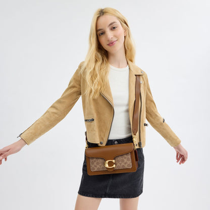 CI032-TABBY SHOULDER BAG 26 IN SIGNATURE CANVAS-B4/TAN BROWN