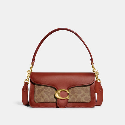 CI032-Tabby Shoulder Bag 26 in Signature Canvas-B4/Tan Rust