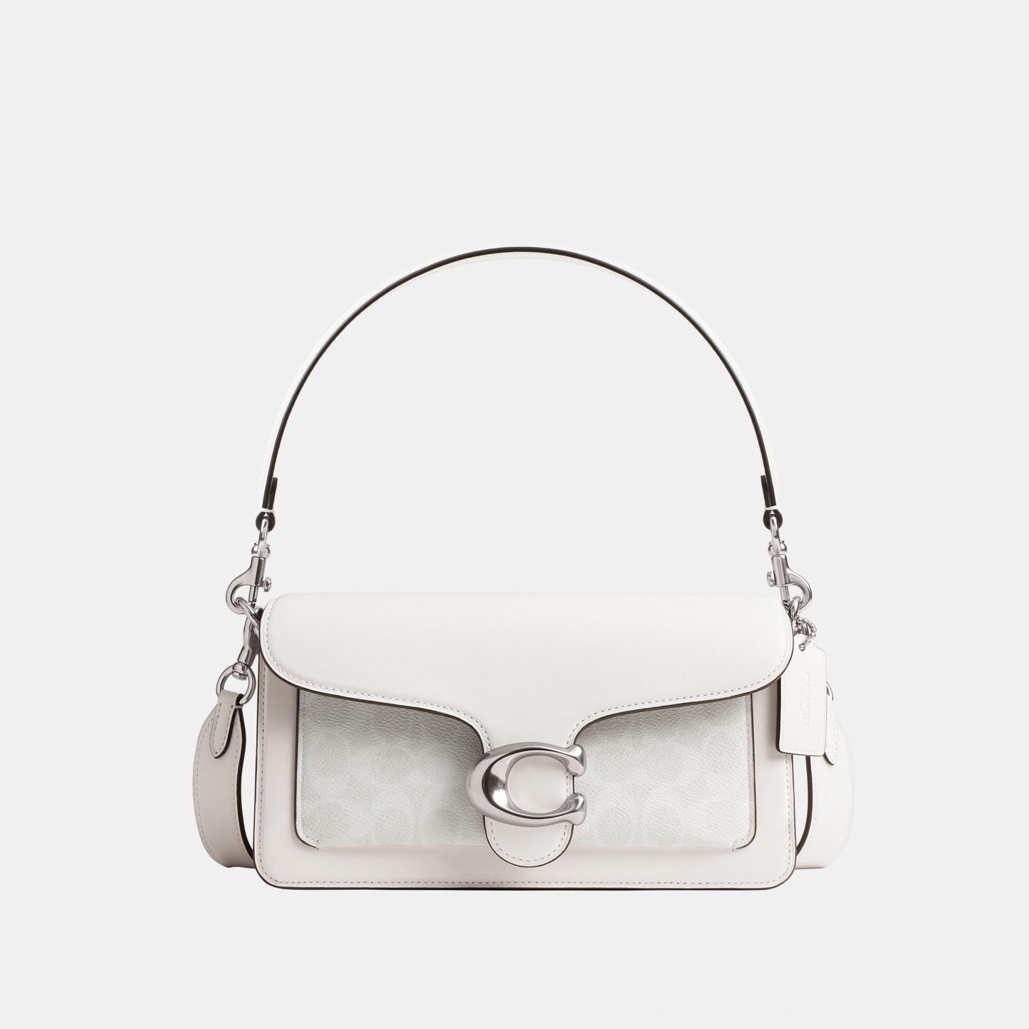 CI032-Tabby Shoulder Bag 26 in Signature Canvas-Lh/White Chalk