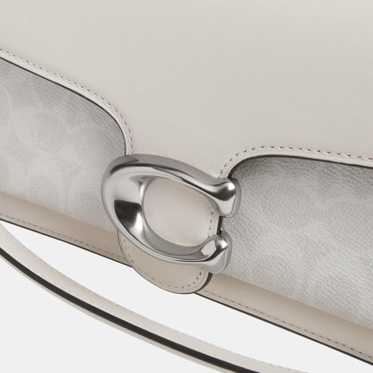 CI032-Tabby Shoulder Bag 26 in Signature Canvas-Lh/White Chalk