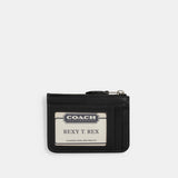 CI185-Mini Skinny Id Case In Signature Canvas-MW/Charcoal/Black