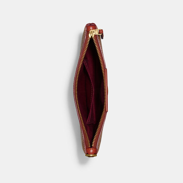 Small Wristlet In Signature Canvas