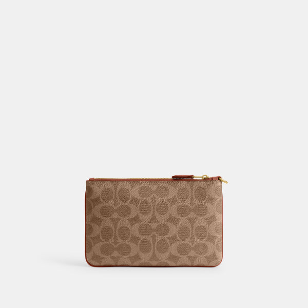 Small Wristlet In Signature Canvas