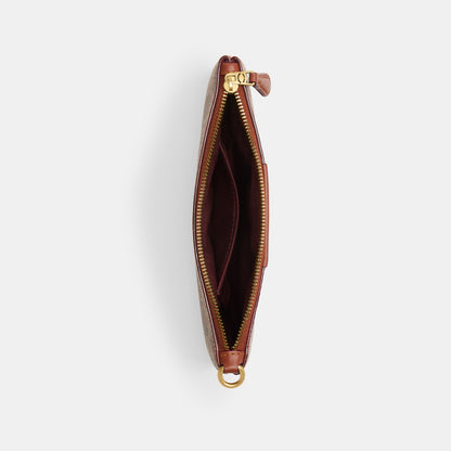 CI189-Small Wristlet In Signature Canvas-B4/Tan Caramel