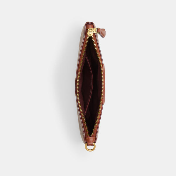 Small Wristlet In Signature Canvas