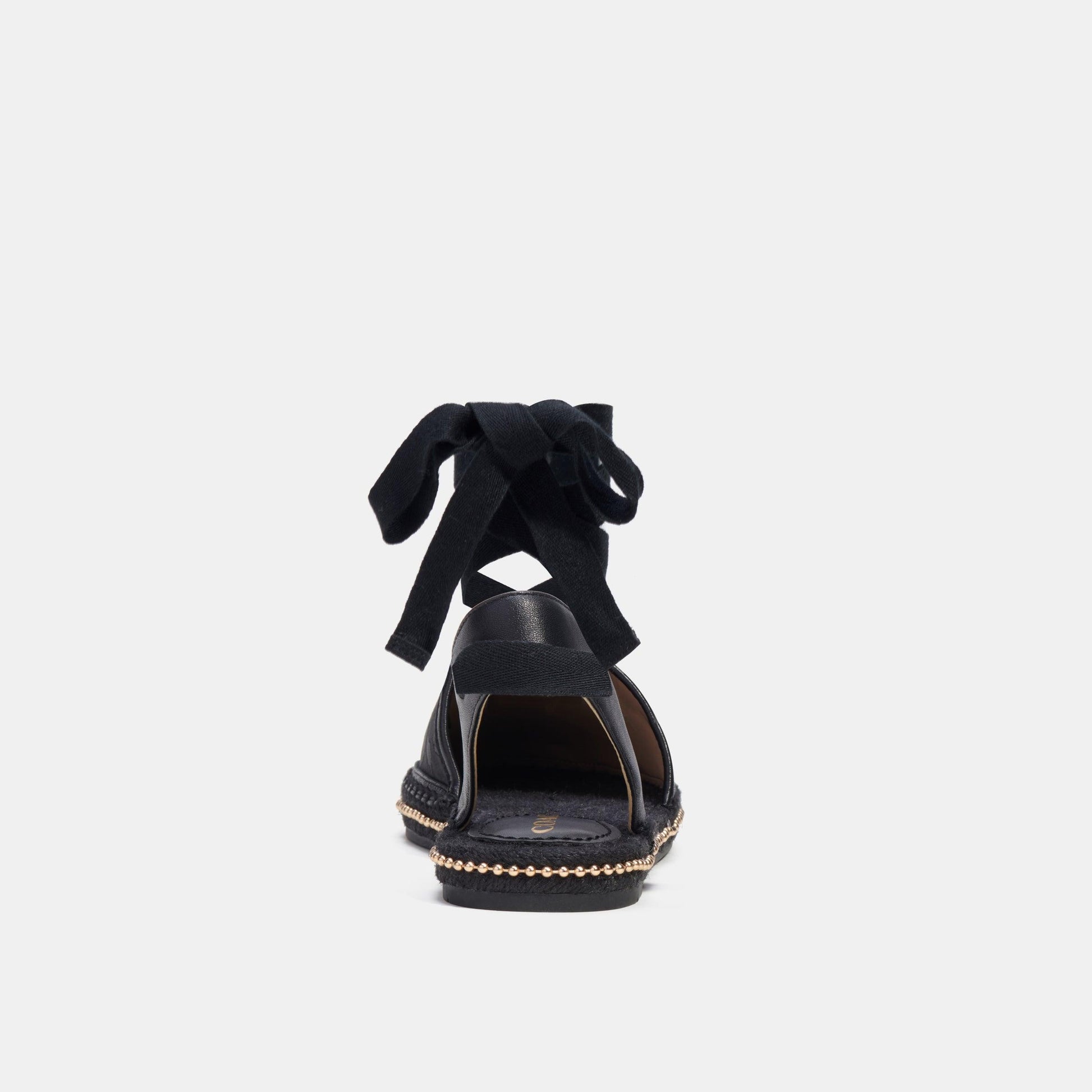 CI239-Corrine Espadrille In Signature Jacquard-Black