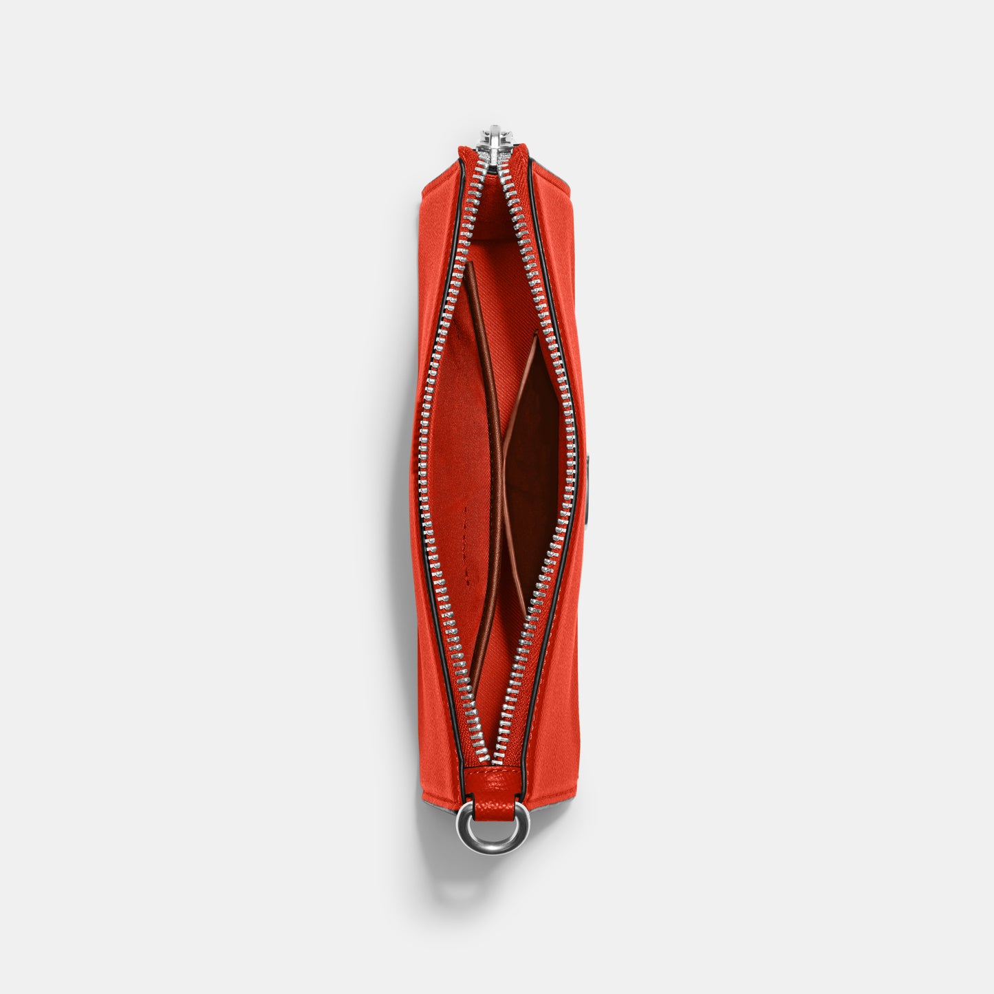 CJ797-Pouch Bag With Signature Canvas Interior-Sun Orange