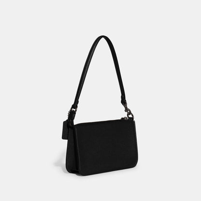 CJ797-Pouch Bag With Signature Canvas Interior-Black
