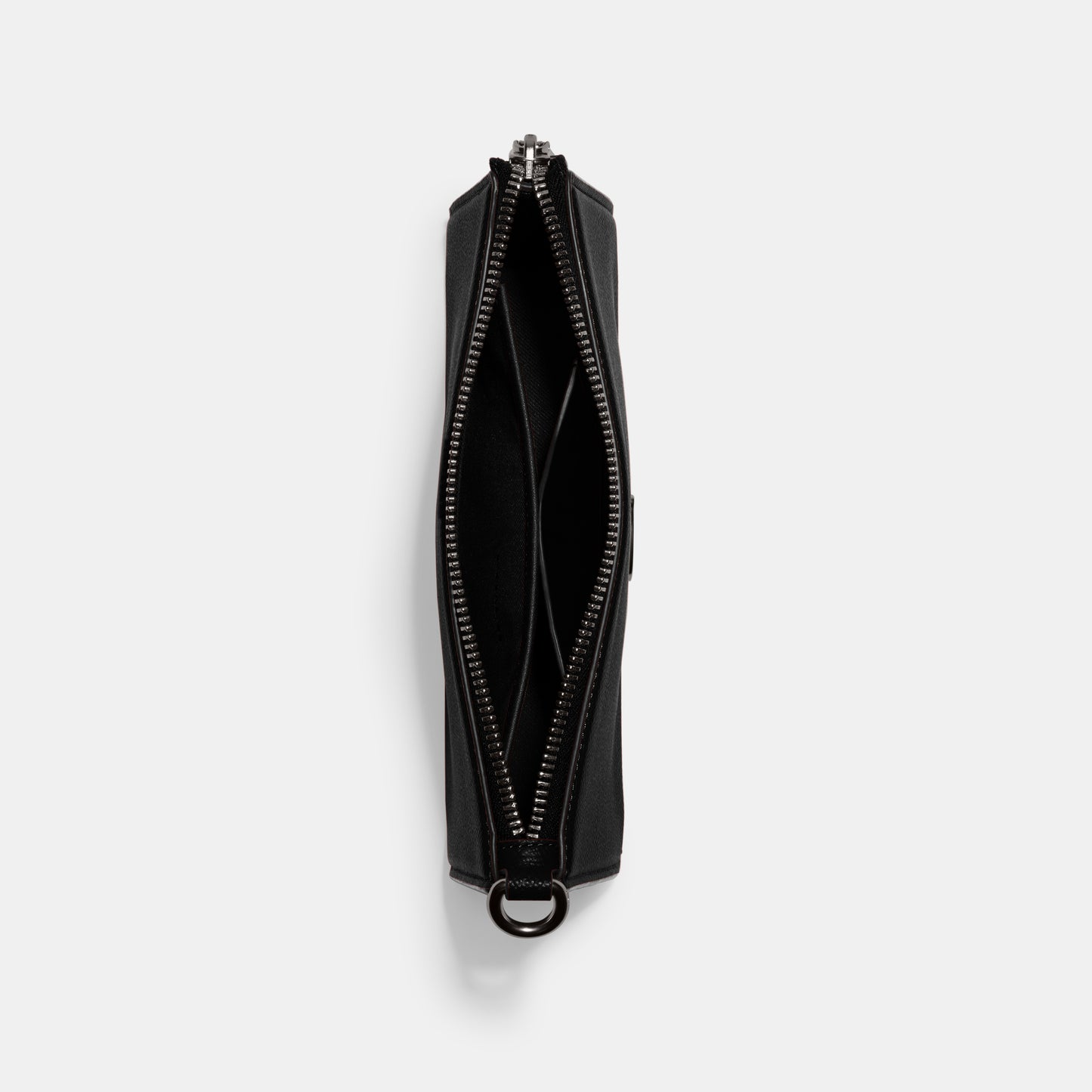 CJ797-Pouch Bag With Signature Canvas Interior-Black