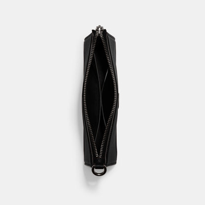 CJ797-Pouch Bag With Signature Canvas Interior-Black