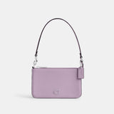 CJ797-Pouch Bag With Signature Canvas Interior-Soft Purple