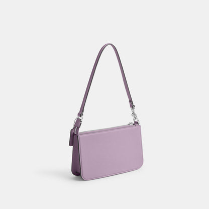 CJ797-Pouch Bag With Signature Canvas Interior-Soft Purple