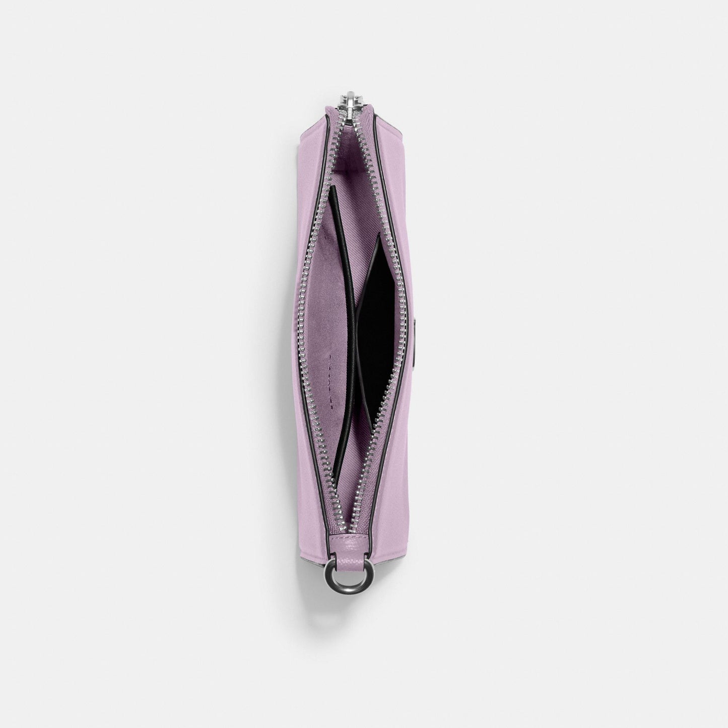 CJ797-Pouch Bag With Signature Canvas Interior-Soft Purple