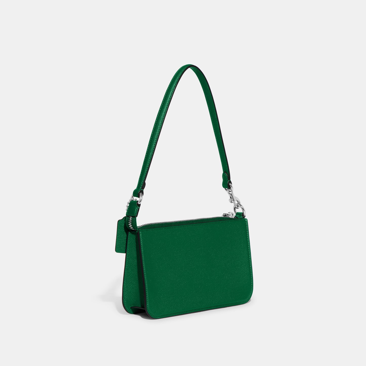 CJ797-Pouch Bag With Signature Canvas Interior-Green