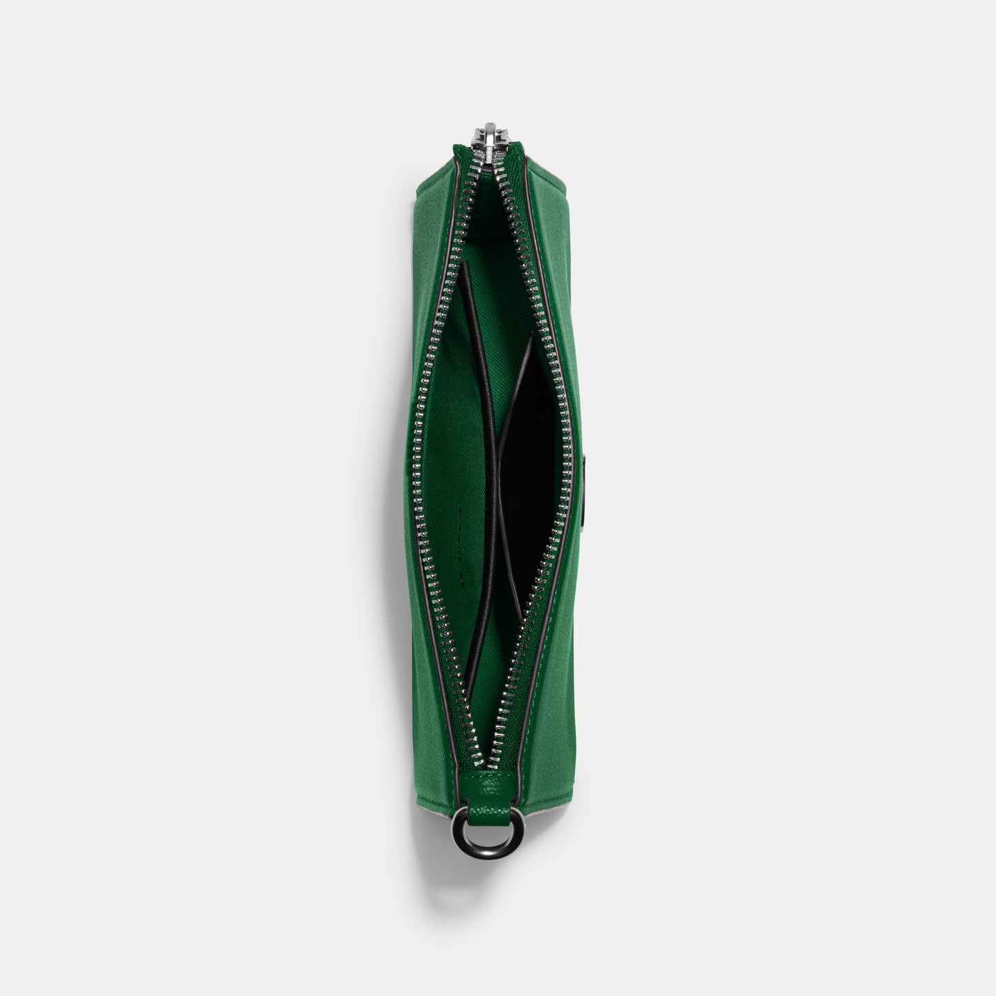 CJ797-Pouch Bag With Signature Canvas Interior-Green