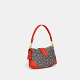 CJ814-Soho Bag In Signature Jacquard-B4/SUN ORANGE