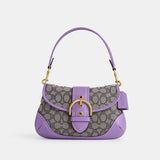 CJ814-Soho Bag In Signature Jacquard-B4/Iris