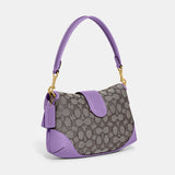 CJ814-Soho Bag In Signature Jacquard-B4/Iris