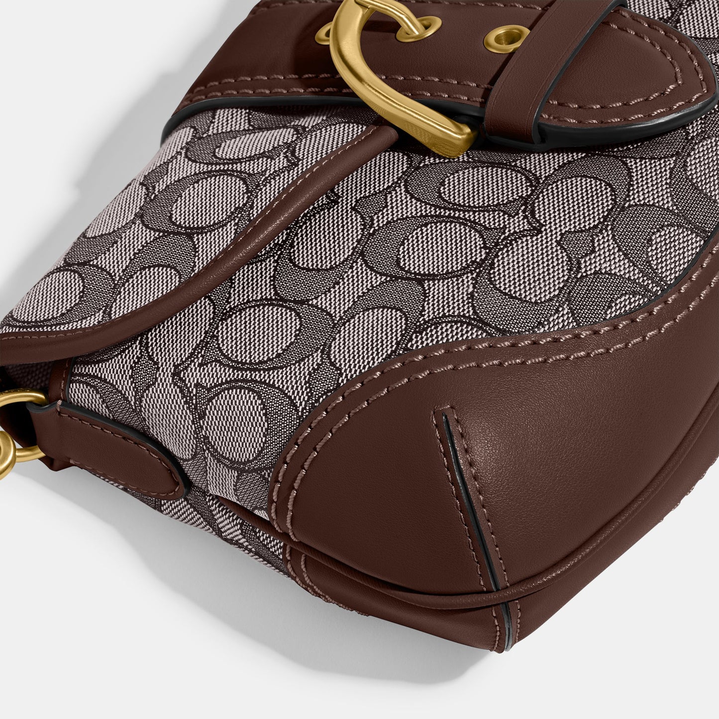 CJ814-Soho Bag In Signature Jacquard-B4/Oak Maple