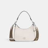 CJ842-Hobo Crossbody With Signature Canvas-Chalk