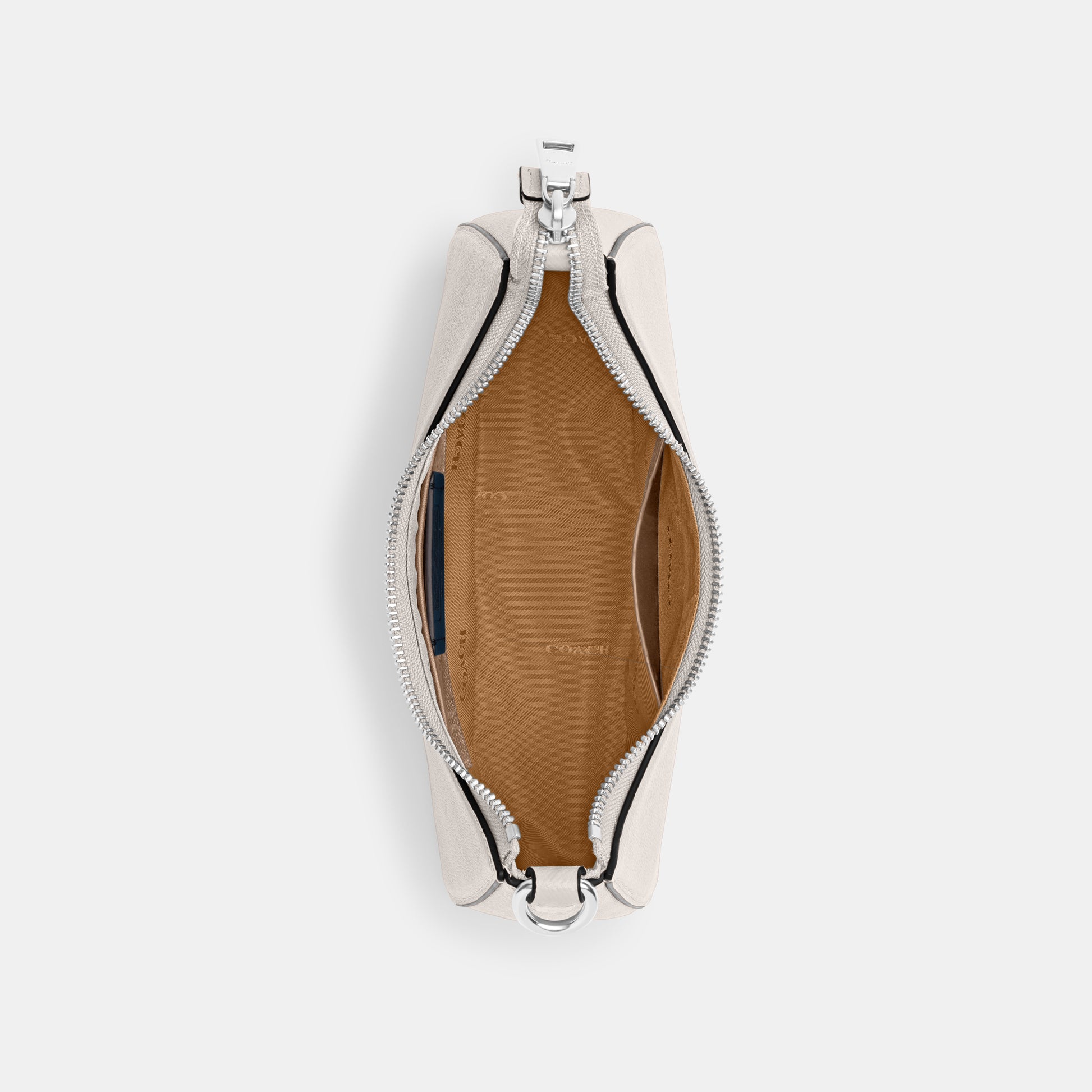 CJ842-Hobo Crossbody With Signature Canvas-Chalk