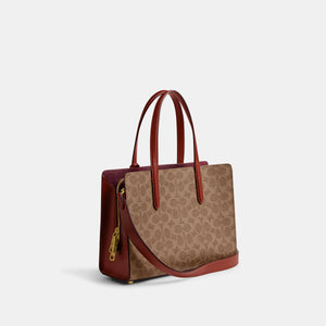 CK457-Carter Carryall 28 In Signature Canvas-B4/Tan Rust