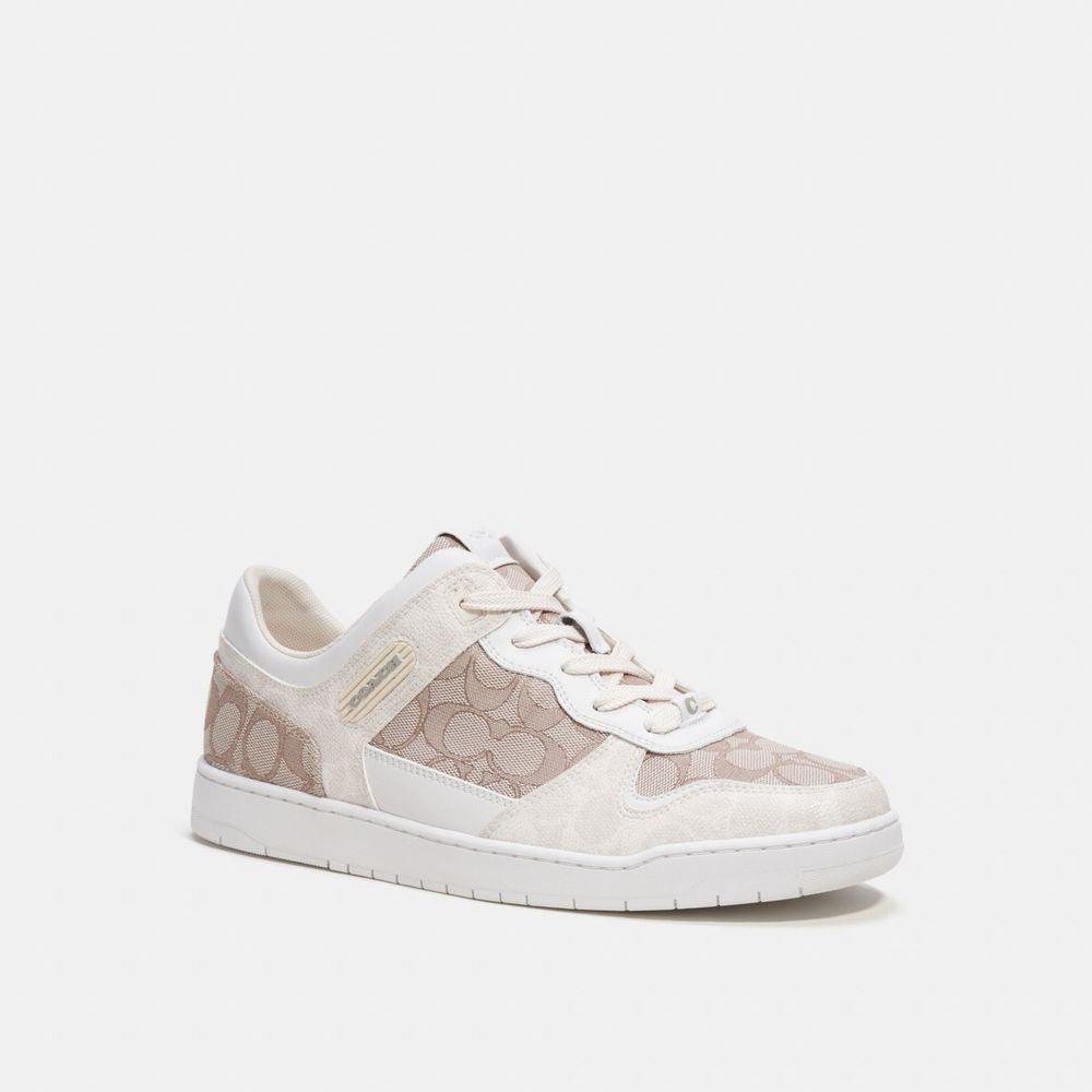CK466-C201 Sneaker In Signature Jacquard-Chalk/Stone