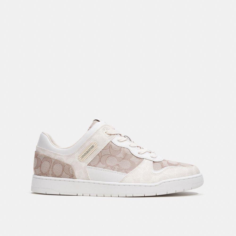 CK466-C201 Sneaker In Signature Jacquard-Chalk/Stone