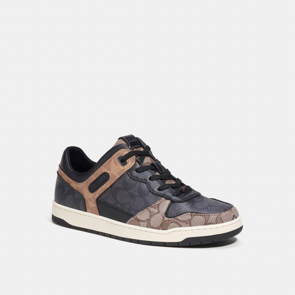 CK556-C201 Sneaker In Signature Canvas-Black/Maple