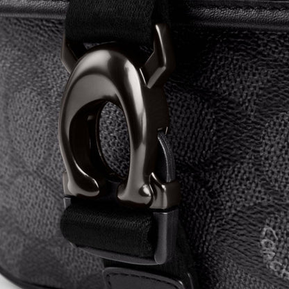 CK969-Beck Crossbody In Signature Canvas-Charcoal