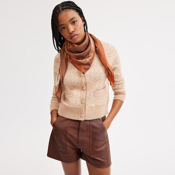 Tabby Printed Silk Square