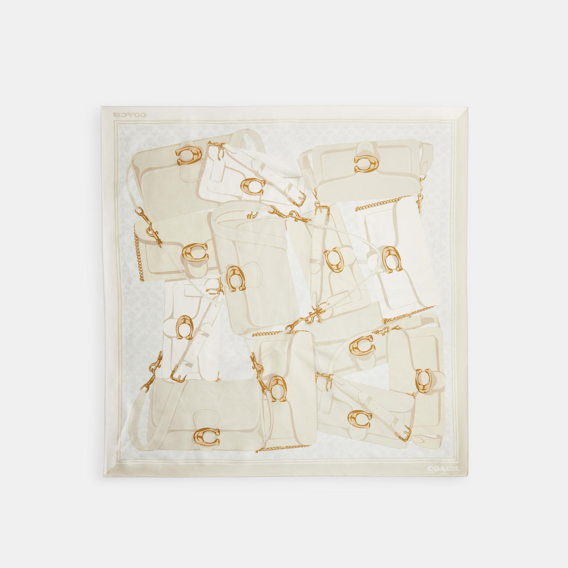 29CM039-Tabby Printed Silk Square-Chalk
