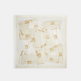 29CM039-Tabby Printed Silk Square-Chalk