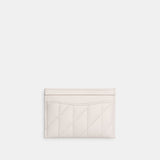 CM434-ESSENTIAL CARD CASE WITH PILLOW QUILTING-B4/CHALK