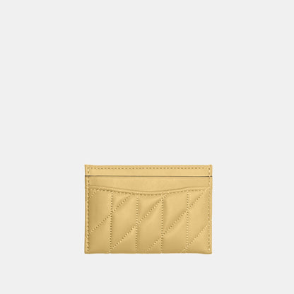 CM434-Essential Card Case with Pillow Quilting-B4/Vanilla