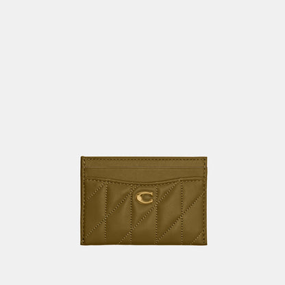 CM434-Essential Card Case with Pillow Quilting-B4/Muted Olive