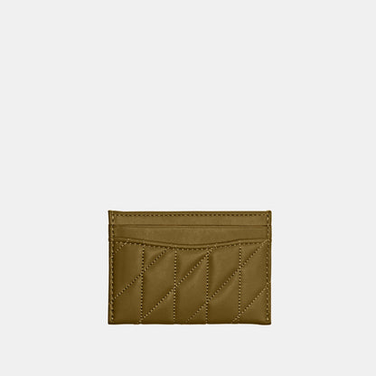 CM434-Essential Card Case with Pillow Quilting-B4/Muted Olive
