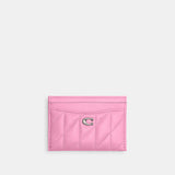 CM434-Essential Card Case With Pillow Quilting-LH/Vivid Pink