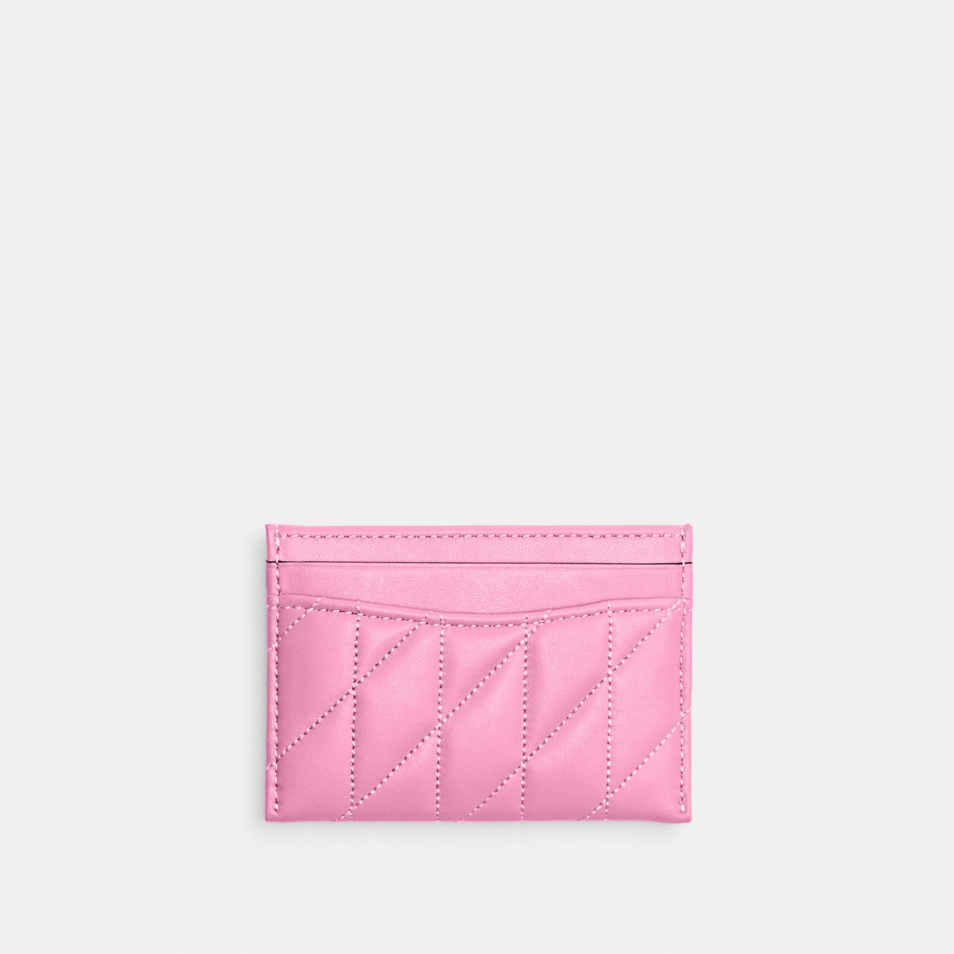 CM434-Essential Card Case With Pillow Quilting-Lh/Vivid Pink