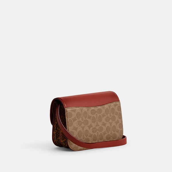 Idol Bag In Signature Canvas With Snakeskin Detail