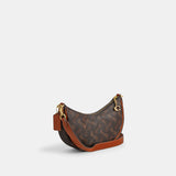 CM584-Mira Shoulder Bag With Horse And Carriage Print-B4/Truffle Burnished Amber