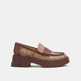 CM669-Ruthie Sig Loafer-Khaki/ Walnut