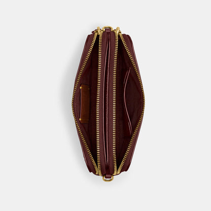 CN052-Kira Crossbody In Signature Leather-B4/Wine
